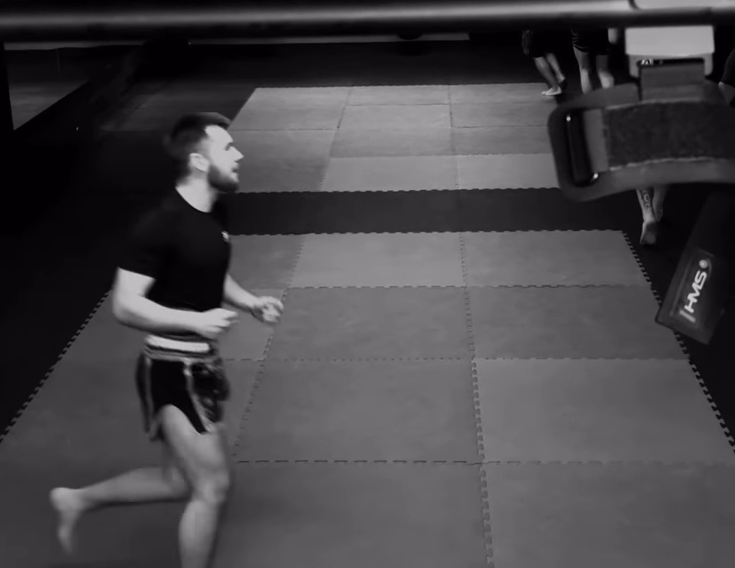 Training session at the gym